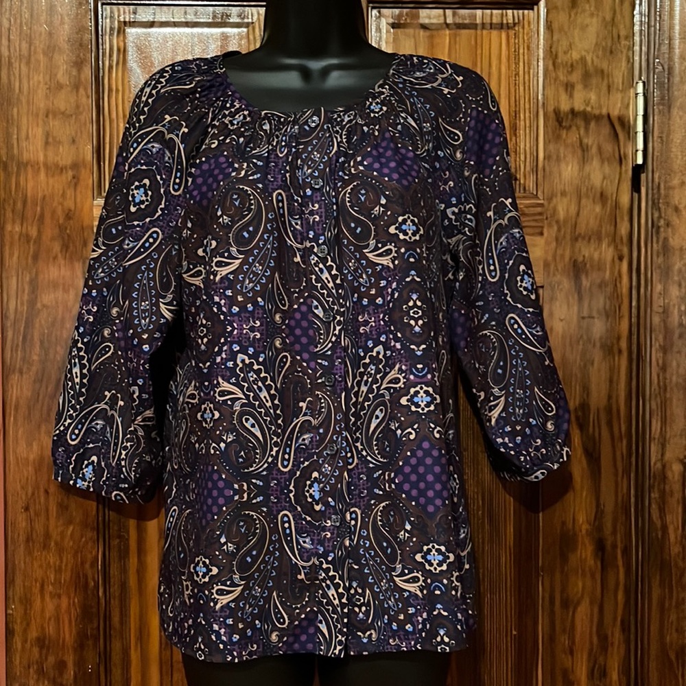 NWOT Banana Republic Paisley Tunic